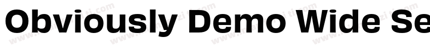 Obviously Demo Wide Semi字体转换